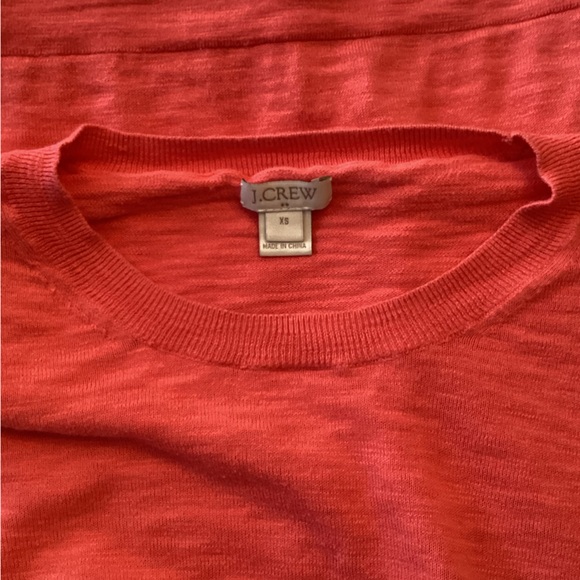 J. Crew Coral Crewneck Pullover Sweater Size XS - Picture 6 of 6